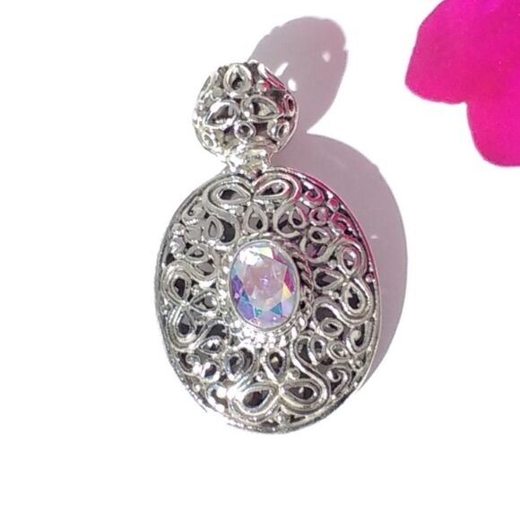Mercury Mystic Topaz Pendant Sterling Silver - Picture 2 of 8